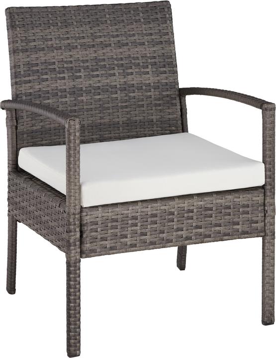 Actual product image tectake Rattan garden furniture set Sparta 3+1
