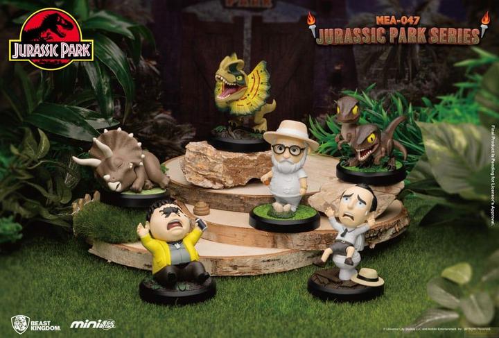 Actual product image Beast Kingdom Jurassic Park Mini Egg Attack Figures Jurassic Park Series Set 10 cm