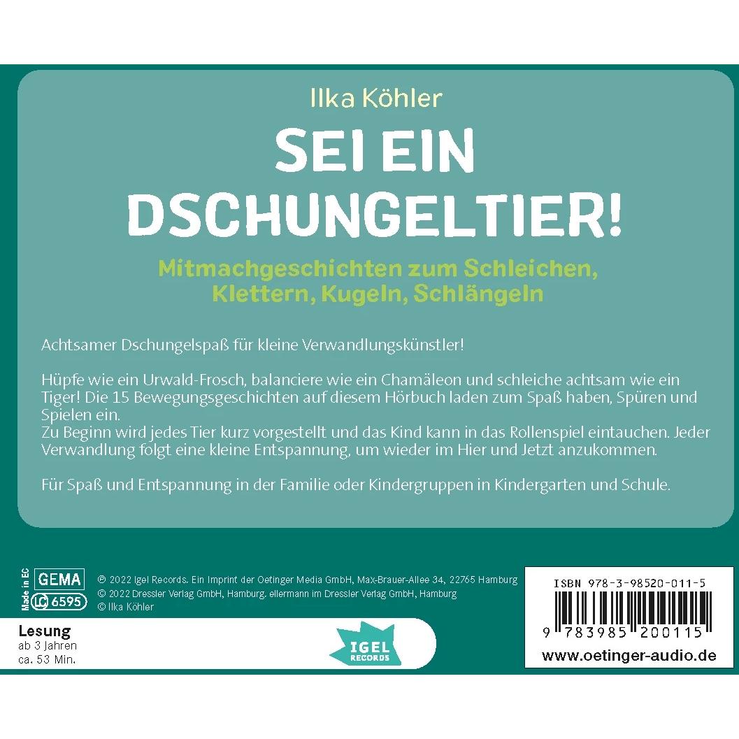 Thumbnail - FamilyFlow. Sei ein Dschungeltier!, Hörbücher von Ilka Köhler