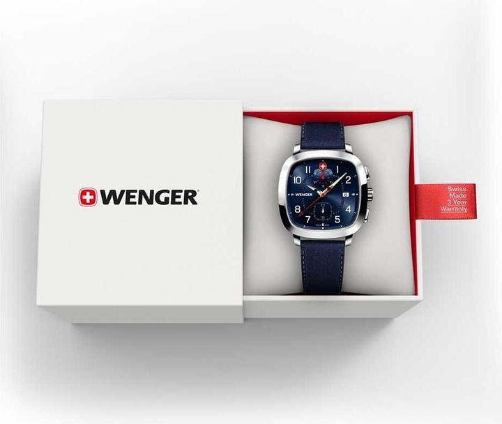 Immagine prodotto Wenger Vintage Sport Chrono 01.1933.110 (Cronografo, Fatto in Svizzera)