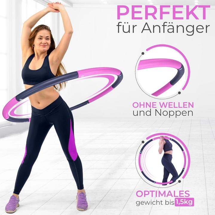 Actual product image SummerFan Hula Hoop Reifen für Anfänger (100 cm, 1500 g)