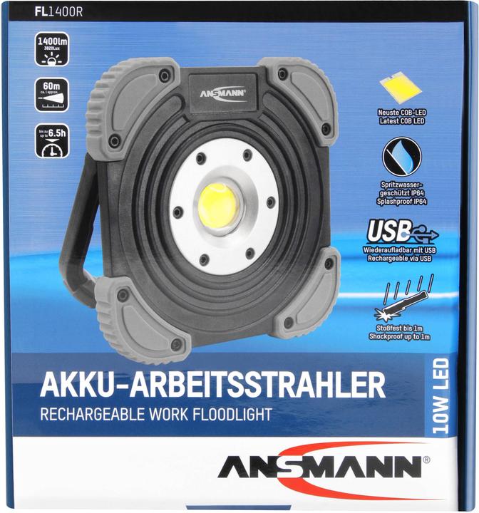 Actual product image Ansmann LED construction spotlight (1400 lm)