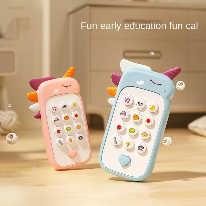 Produktbild Activity Board Baby Telefon Spielzeug Musik Sound Telefon Schlafen Spielzeug mit Beissring Simulation Telefon