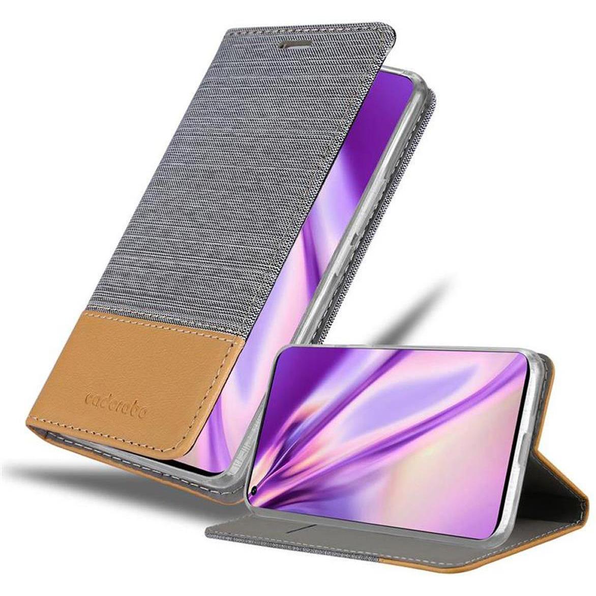 Cadorabo Jeans Optik (Huawei Nova 7 5G), Smartphone Hülle, Grau, Braun