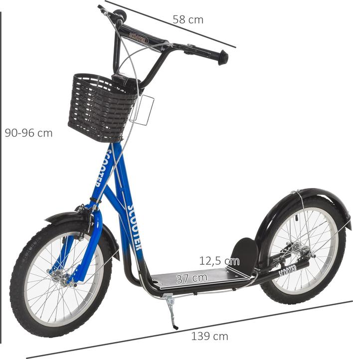 Produktbild Homcom Kinderroller mit Vorderkorb