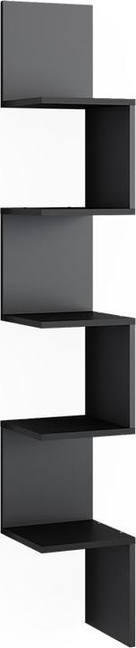 Actual product image Vicco Corner shelf Paolo, Black, 28 x 175.4 cm with 5 compartments