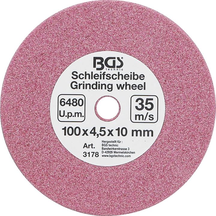 Actual product image BGS Grinding Disc for 3180 Ø 100 x 4.5 x 10 mm