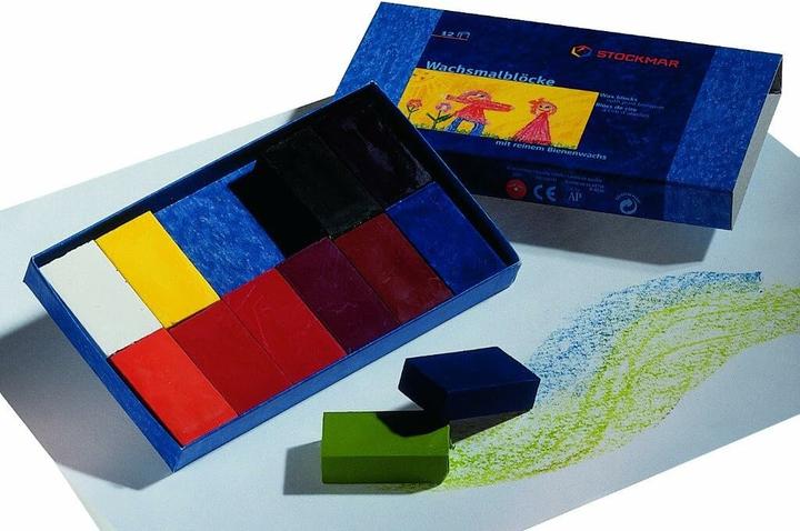 Produktbild Stockmar wasblokjes - 12 kleuren (12x)