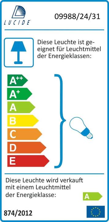 Energie-Label Lucide Spectrum (600 lm, GU10)