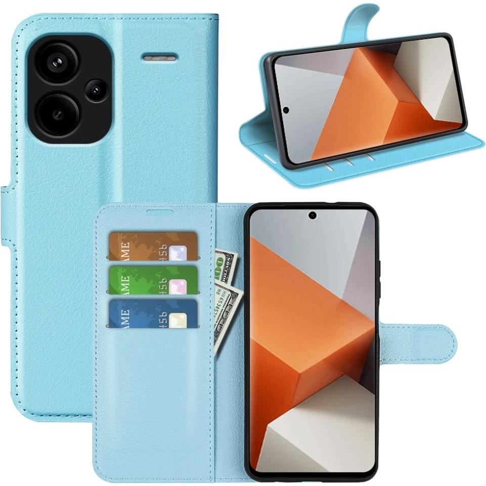 Screenguard Xiaomi Redmi Note 13 Pro+ 5G Leather Guard Lederhülle (Xiaomi Redmi Note 13 Pro+), Smartphone Hülle, Blau