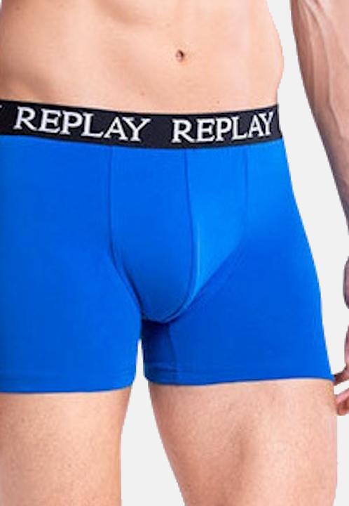 Immagine prodotto Replay Trunk BOXER Style 01/C Basic Cuff Logo im 3er Pack (M, confezione da 3)