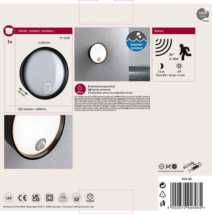 Produktbild Paulmann Platomo (1200 lm, IP44)