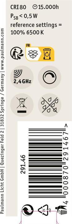 Actual product image Paulmann Candle Zigbee filament (E14, 5 W, 470 lm, 1 x, F)
