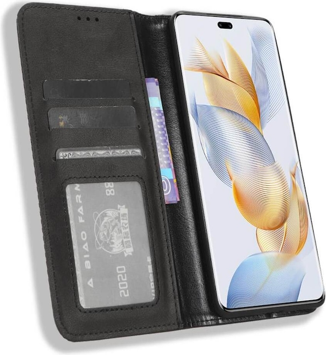 Produktbild Cover-Discount Honor 90 - Stand Flip Case Hülle schwarz (LG L90)