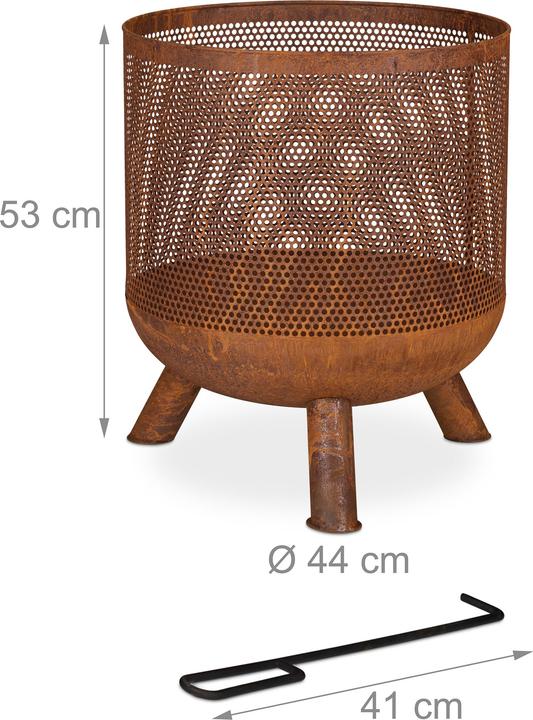 Produktbild Relaxdays Feuerkorb (44 cm)