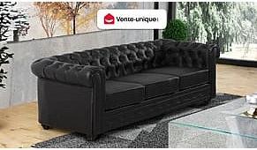 Produktbild Vente-unique Chesterfield (3-Sitzer)