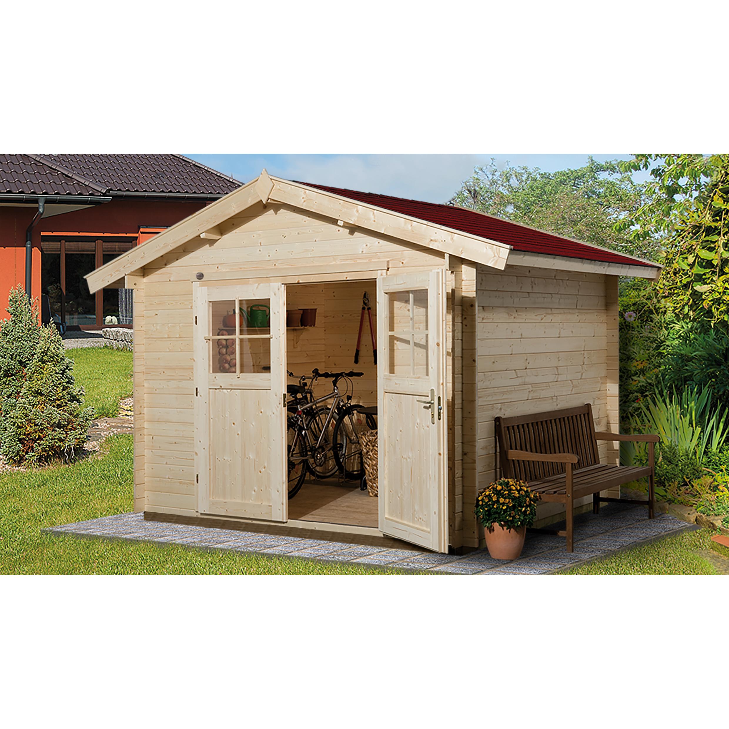 Weka Holzbau, Gartenhaus + Gartenschrank, Premium28 DT