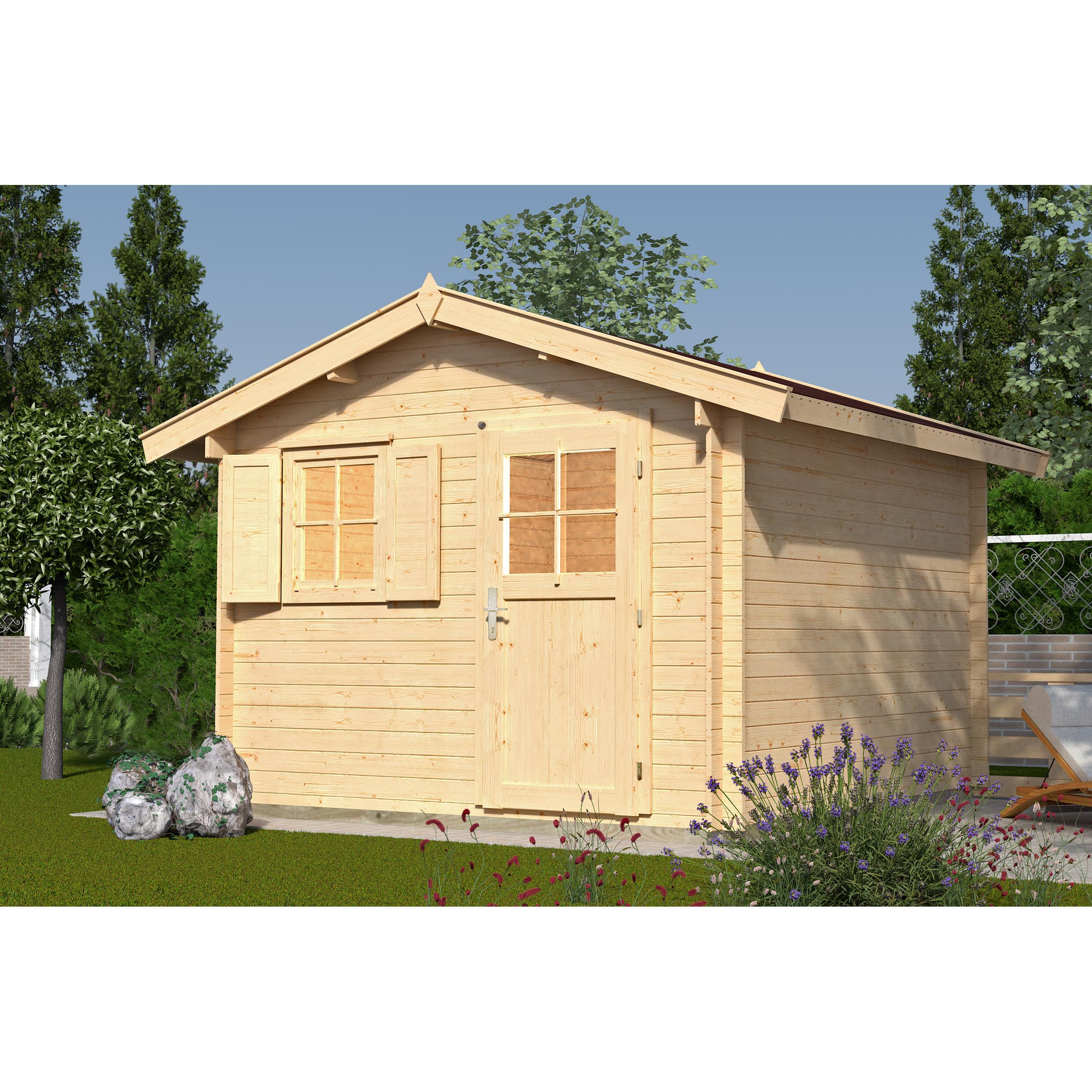 Weka Holzbau, Gartenhaus + Gartenschrank, Premium28 FT