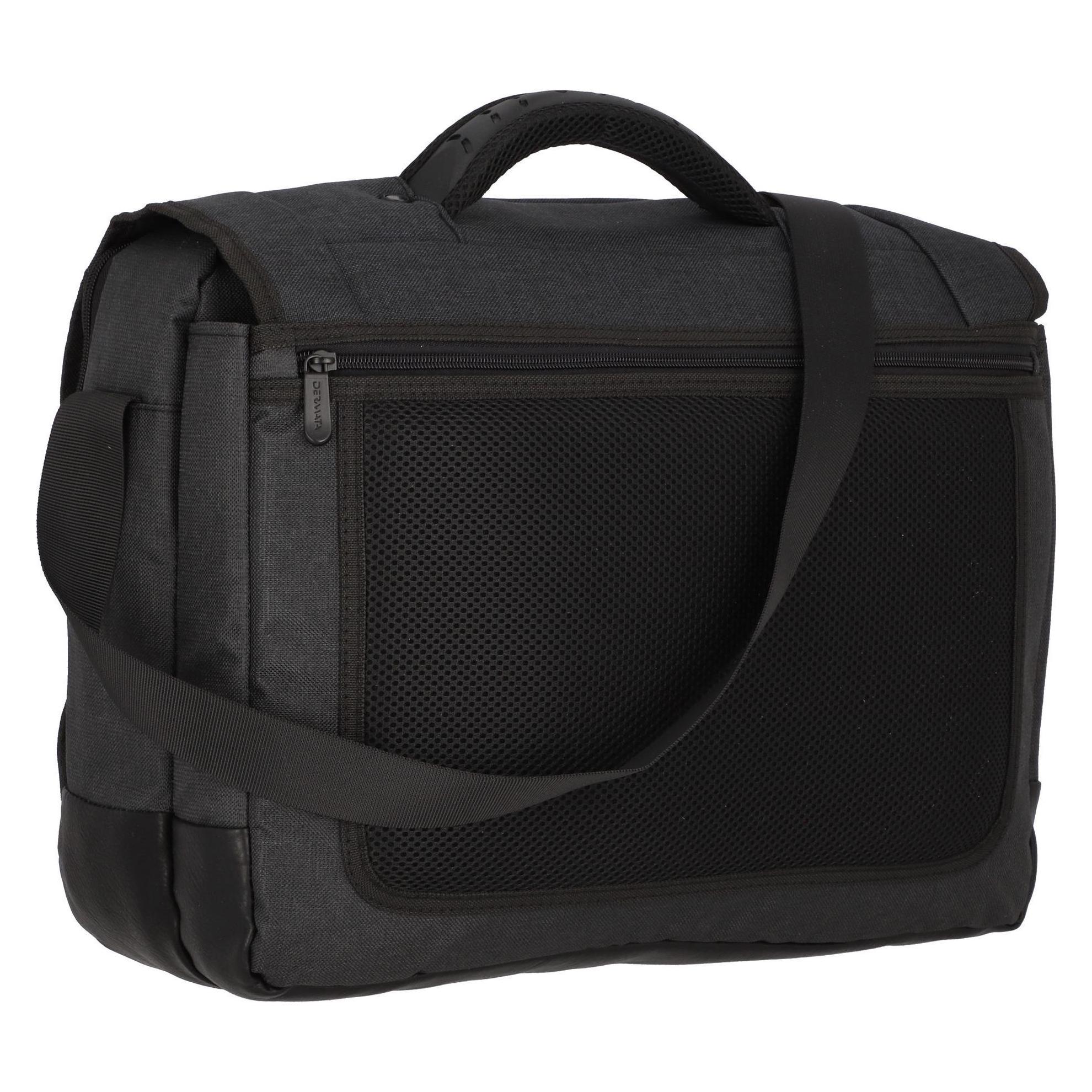 Dermata Aktentasche 44 Cm Laptopfach (19"), Notebooktasche, Schwarz