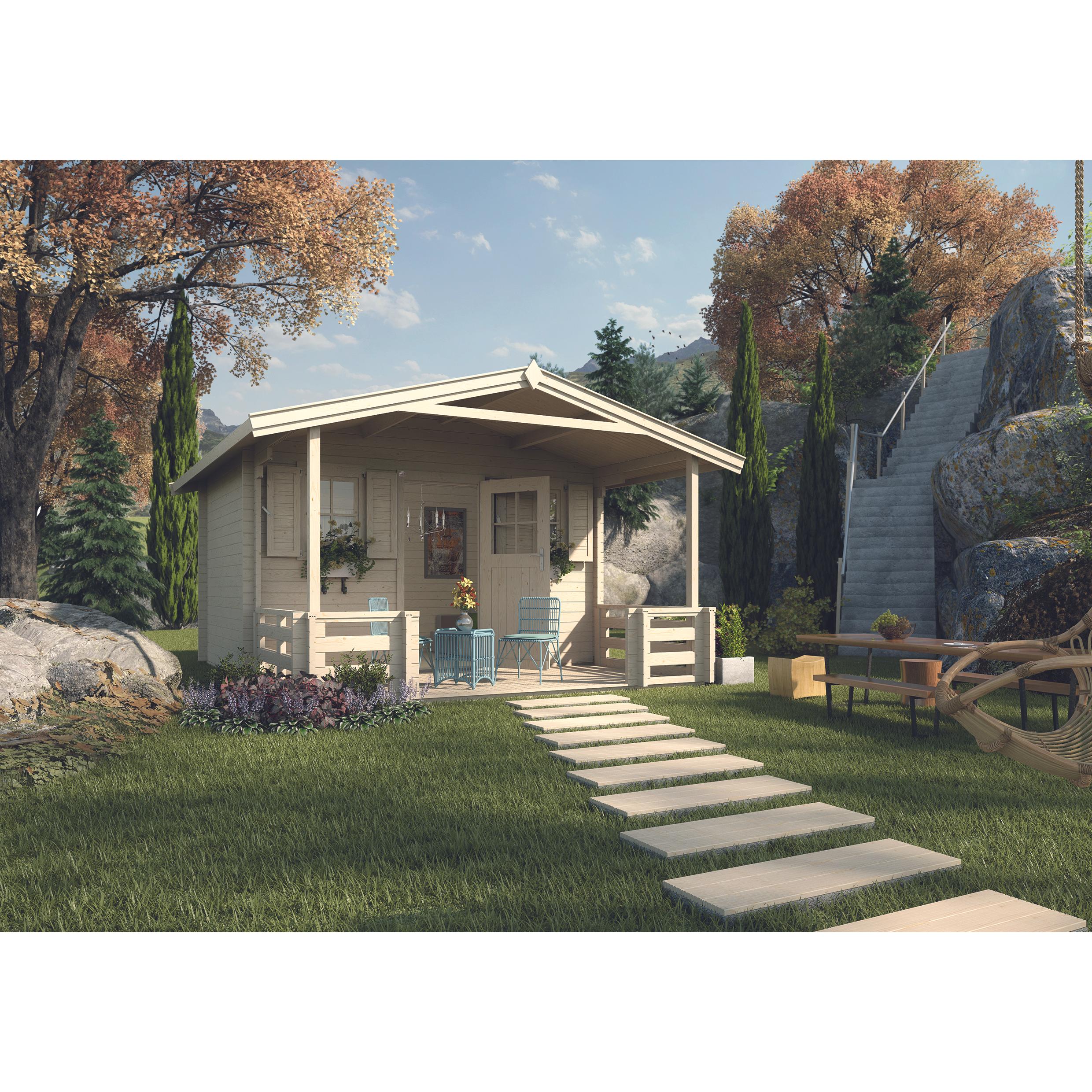 Weka Holzbau, Gartenhaus + Gartenschrank, Weekendhaus 138 B Gr.1