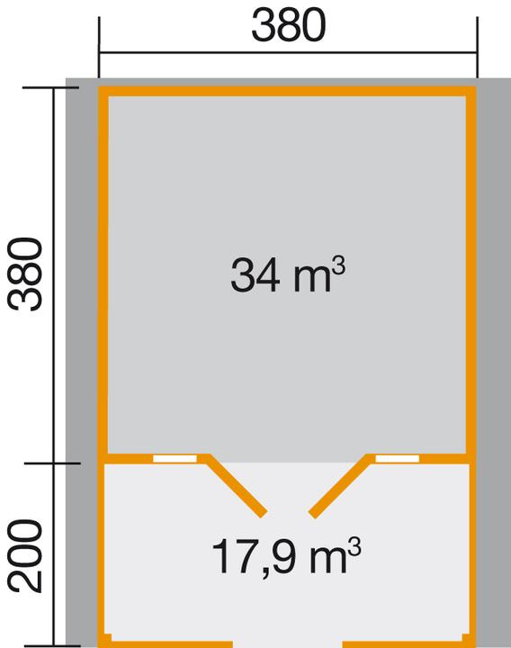 Produktbild Weka Holzbau Weekendhaus 137 B Gr.2