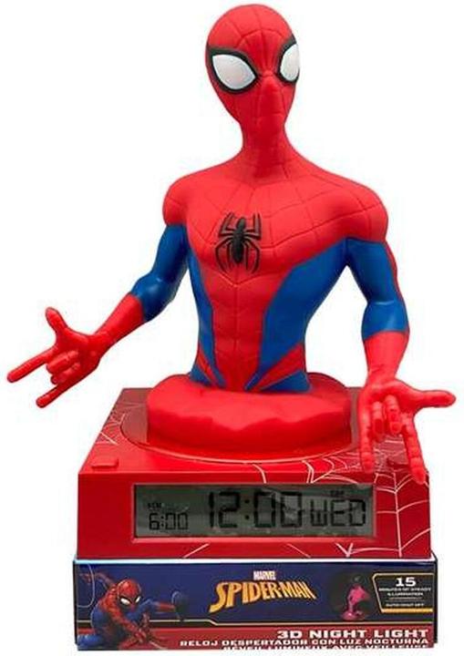 Image du produit Kids Licensing Marvel Spiderman 3D lamp with alarm clock