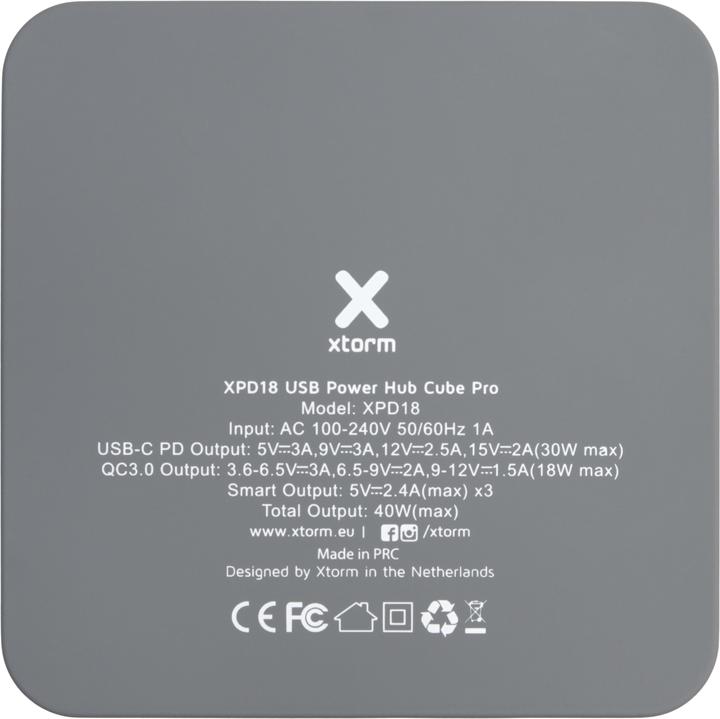 Actual product image Xtorm USB Power Hub XPD18 Cube Pro (30 W)