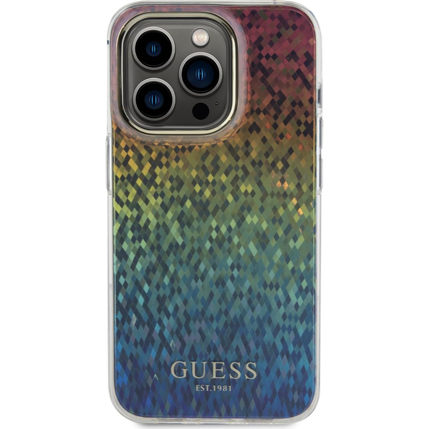 Thumbnail - Guess GUHCP15XHDECMI iPhone 15 Pro Max 6.7" wielokolorowy hardcase IML Faceted Mirror Disco Iridesce (Apple iPhone 15 Pr...