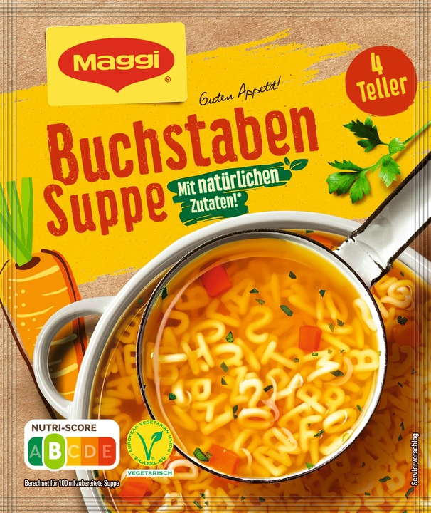 Produktbild Maggi Guten Appetit Buchstaben Suppe (1000 ml)