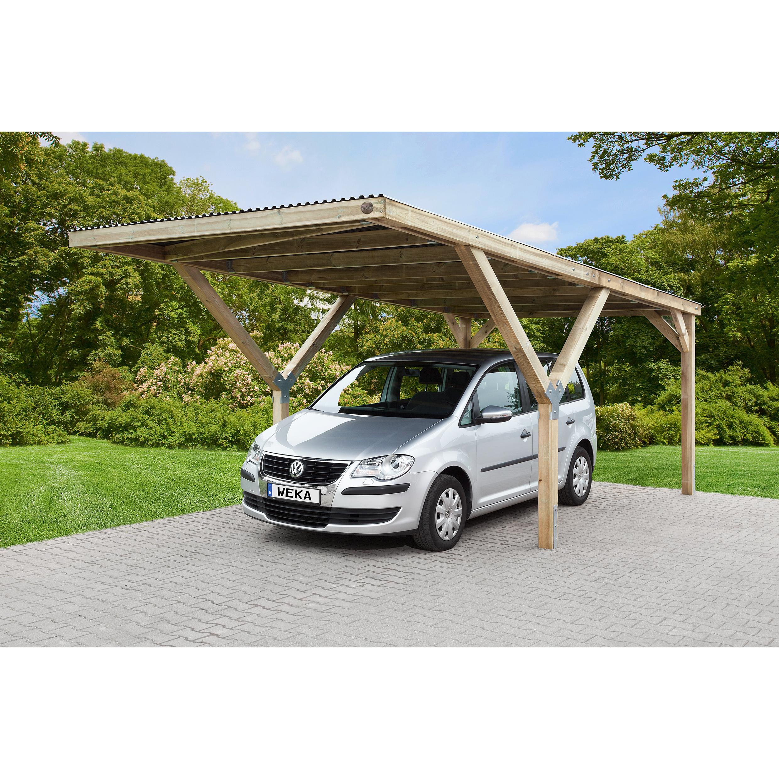 Weka Holzbau, Carport + Garage, Y-Einzelcarport