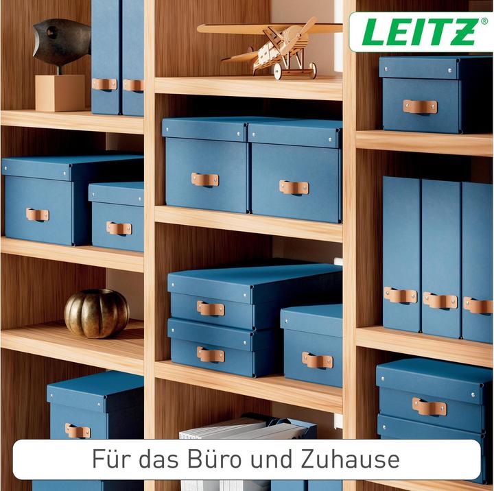 Produktbild Leitz Archivbox Puro Recyclingkarton Mittelgross und Flach mit Deckel (A5)