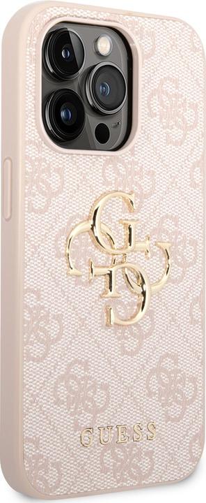 Produktbild Guess GUHCP15X4GMGPI iPhone 15 Pro Max 6.7" różowy/pink hardcase 4G Big Metal Logo (Apple iPhone 15 Pro Max)