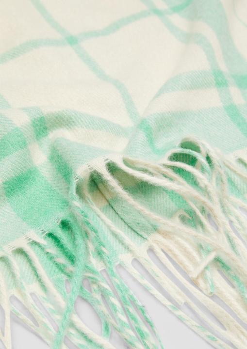 Produktbild S.Oliver Snood Karierter Loop-Schal mit Fransen