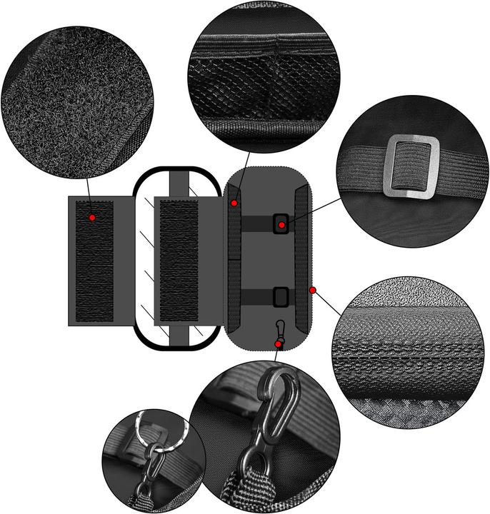 Produktbild Monzana Fahrradtasche (0.85 l, Rahmentasche)