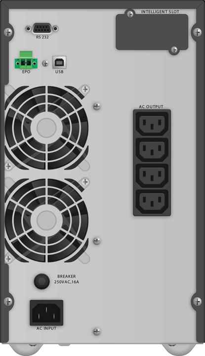 Image du produit Powerwalker VFI 2000 TG 2000VA 1800W Tour UPS en ligne double convertisseur SNMP Slot HID (2000 VA, 1800 W, Double convertisseur en ligne Onduleur)