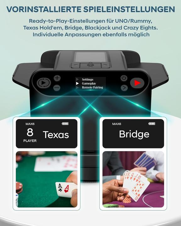 Image du produit Oblitzon Automatischer Kartenmischer für 12 Decks mit Verteiler