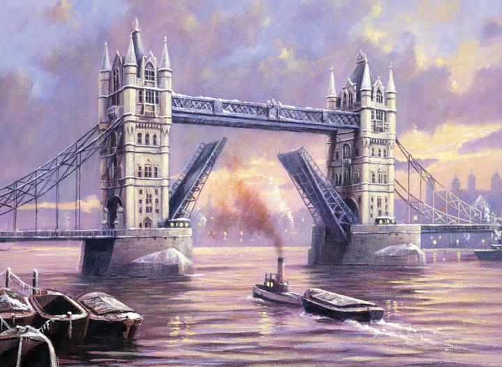 Produktbild Magni Malen nach Zahlen - Profi "Tower Bridge", DIY-Bild ca. 40 x 32,5 cm, inkl. 7