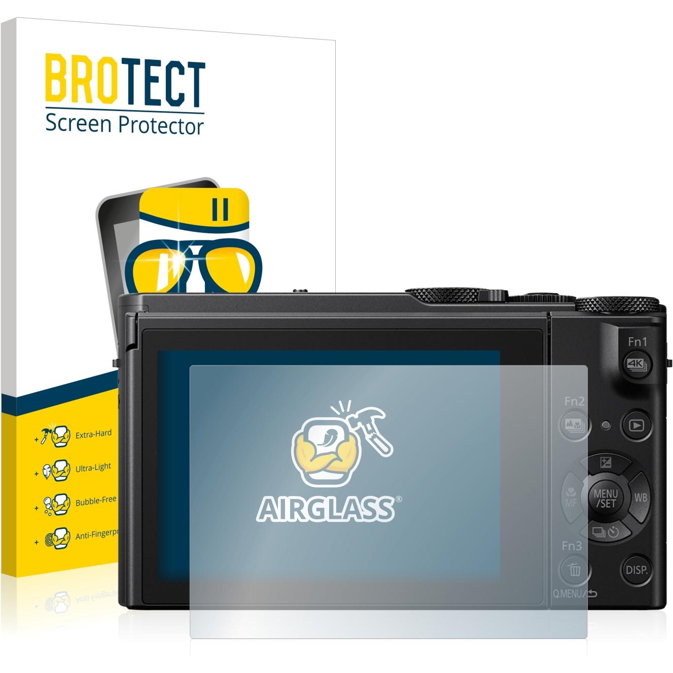 BROTECT AirGlass Panzerglasfolie (Displayschutz, Lumix DMC-LX15), Kameraschutz