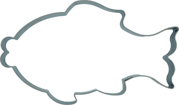 Produktbild Kaladia Plätzchen Ausstechform grosser Fisch aus Edelstahl - ca. 8,2 x 16 x 2 cm