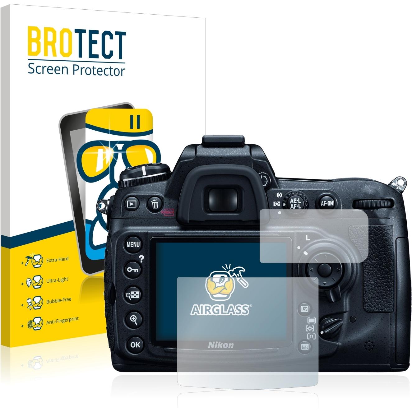 BROTECT AirGlass Panzerglasfolie (Displayschutz, D300), Kameraschutz