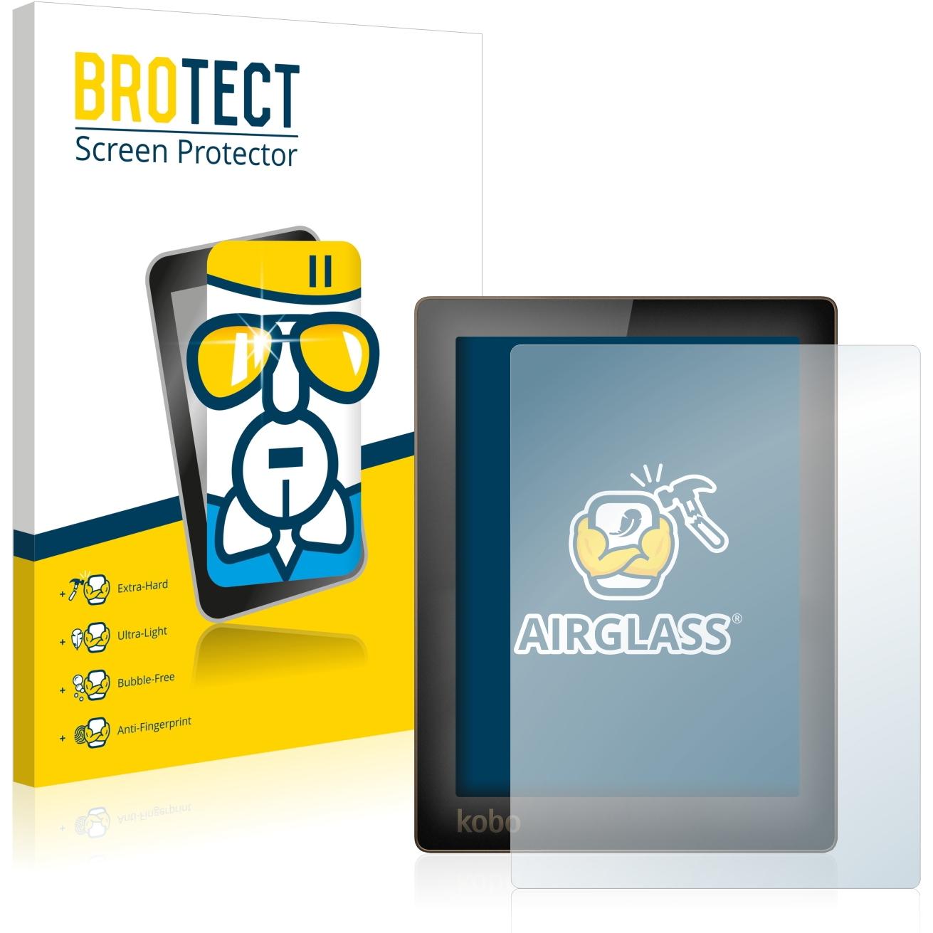 BROTECT AirGlass Panzerglasfolie (Aura), eReader Zubehör, Transparent