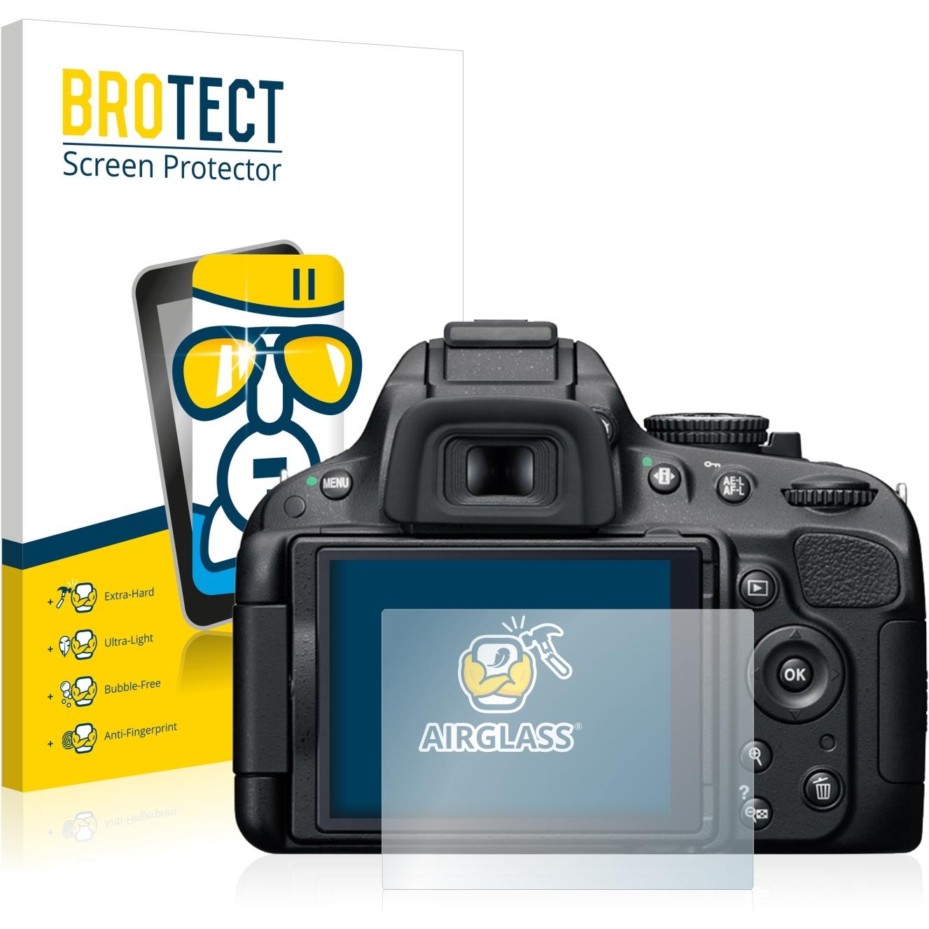 Thumbnail - BROTECT AirGlass Panzerglasfolie (Displayschutz, D5100), Kameraschutz, Transparent