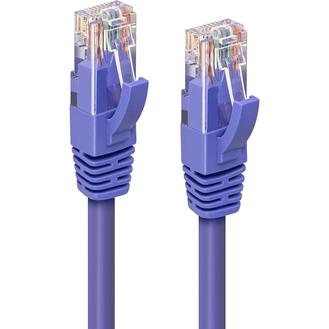 Thumbnail - MicroConnect CAT6A UTP 0.25m Purple LSZH (U/UTP, CAT6a, 0.25 m), Netzwerkkabel