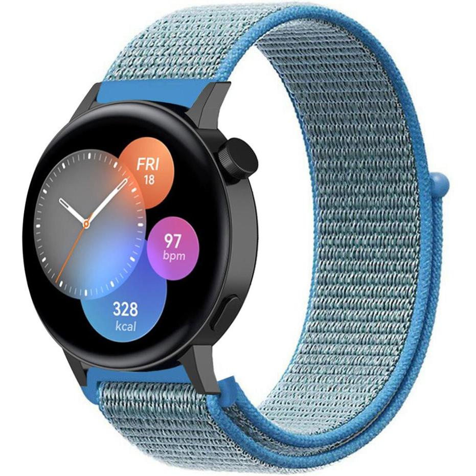 Strap-it Nylonarmband (20 mm, Nylon), Uhrenarmband, Blau