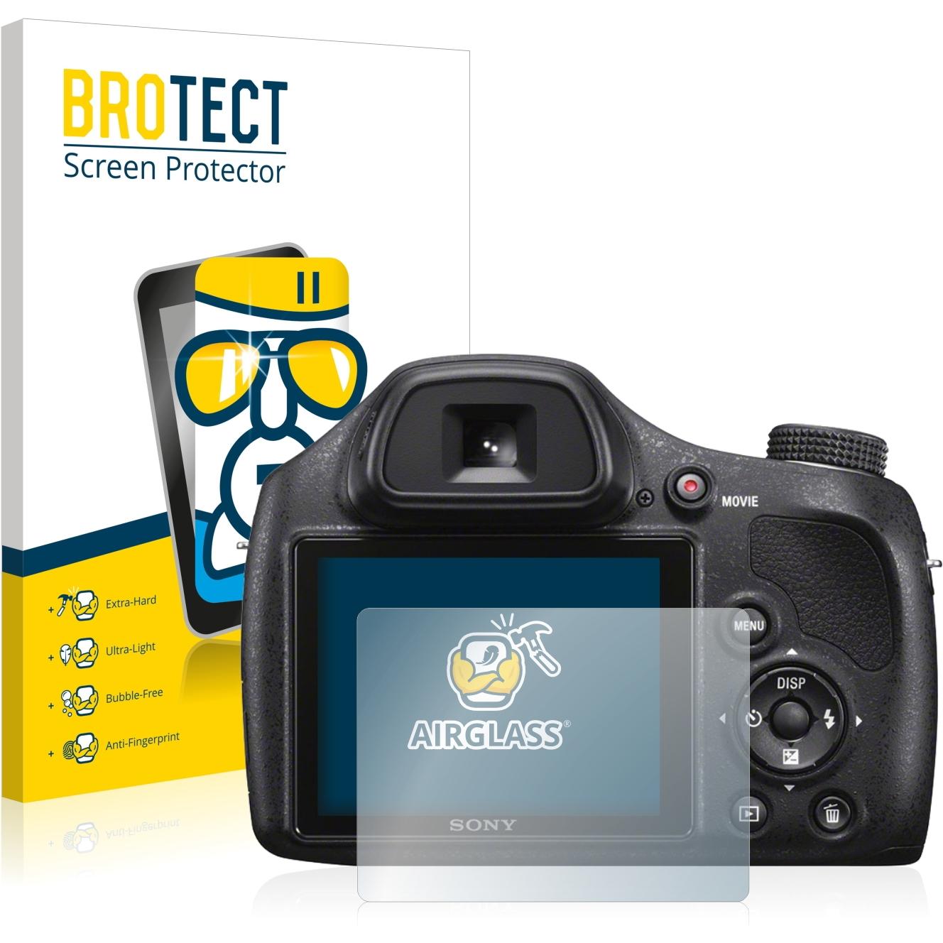 BROTECT AirGlass Panzerglasfolie (Displayschutz, Cyber-Shot DSC-H400), Kameraschutz