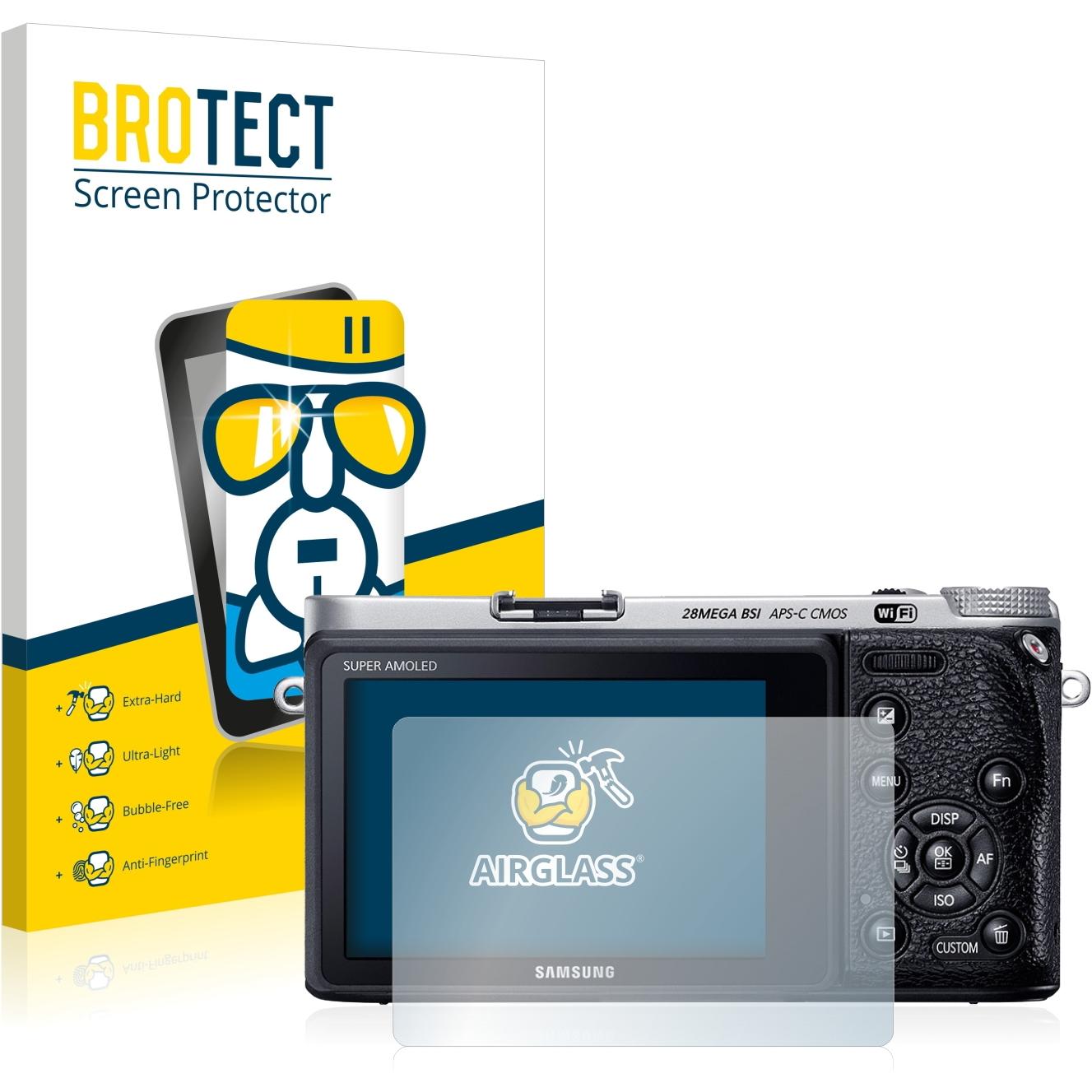 BROTECT AirGlass Panzerglasfolie (Displayschutz, NX500), Kameraschutz, Transparent