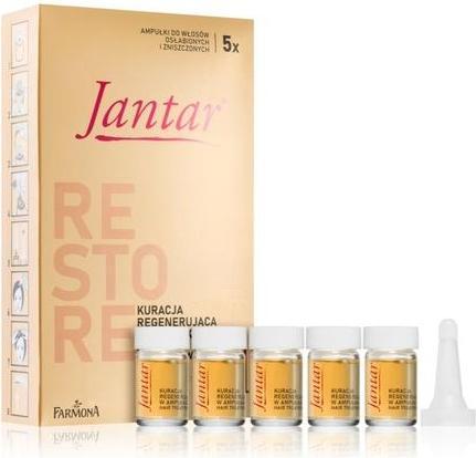 Farmona Jantar Ampoule Treatment With Amber Essence For Very Damaged And Weakened Hair 5X5Ml (5 ml)