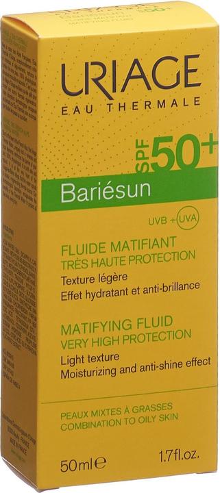 Productafbeelding Uriage Bariésun Matte Fluïde SPF50 (Zonnecrème gezicht, SPF 50, 50 ml, 74 g)