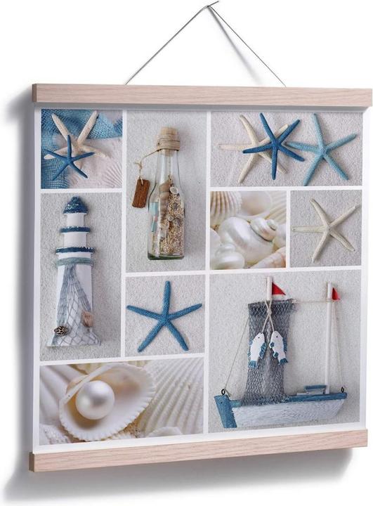 Actual product image Trenddeko beach collage (60 x 60 cm)