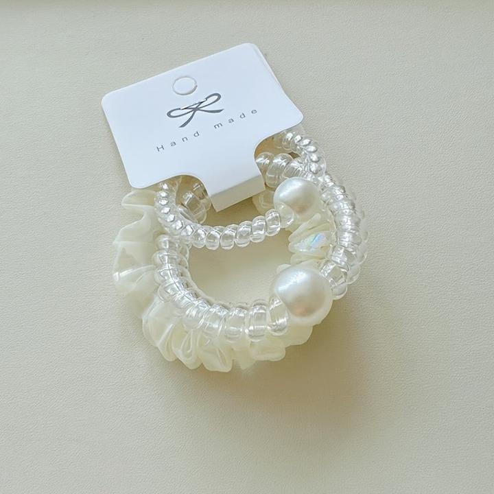 Activity Board 3 Stück Nachahmung Perle Telefon Linie, Meerjungfrau Set, für Haar (Haargummi Set)